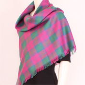 Shawl, Wool, TWILL weave, Lindsay Tartan